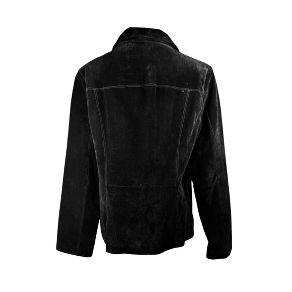 Wilsons Leather Maxima Black Suede Jacket Women’s XL – Genuine Suede - Picture 4 of 11